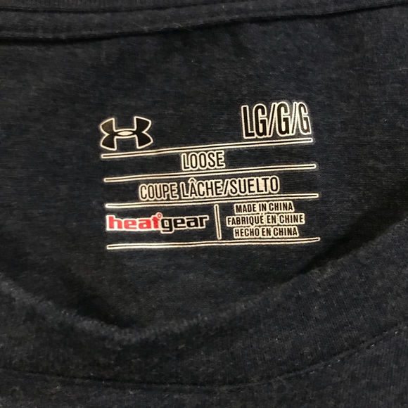 UNDER ARMOUR LONG SLEEVE SHIRT dark blue - Picture 2 of 2